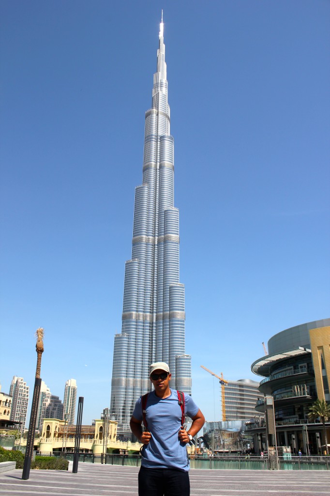 Me in front of Burj Khalifa (Had to stand about half a kilo away to get the whole thing )