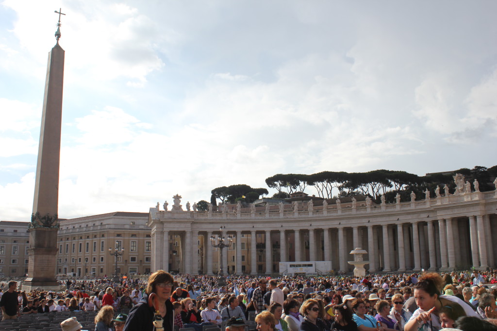 St. Peter's Square during our General Audience with the Pope.