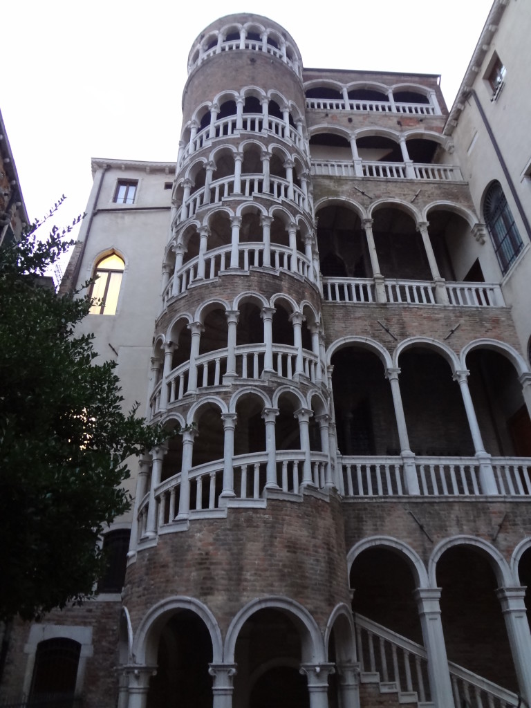 A cool looked building seen during our Ghost Tour.  This winding staircase was apparently build for the wealthy owner to ride his horse to the top as he was too lazy to walk up the stairs.