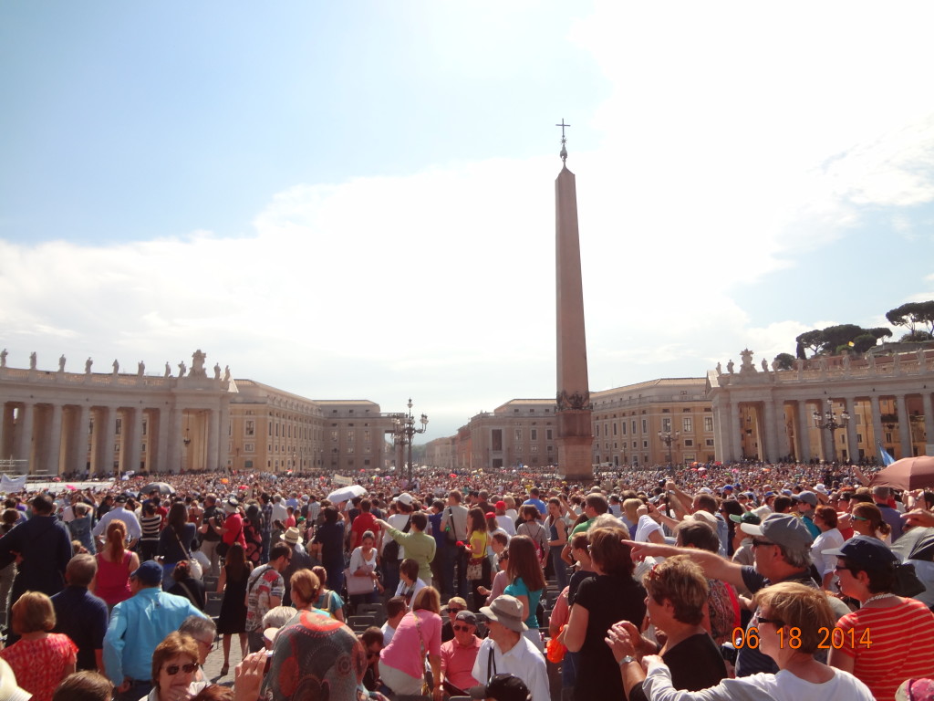 St. Peter's Square during the General Audience with the Pope.