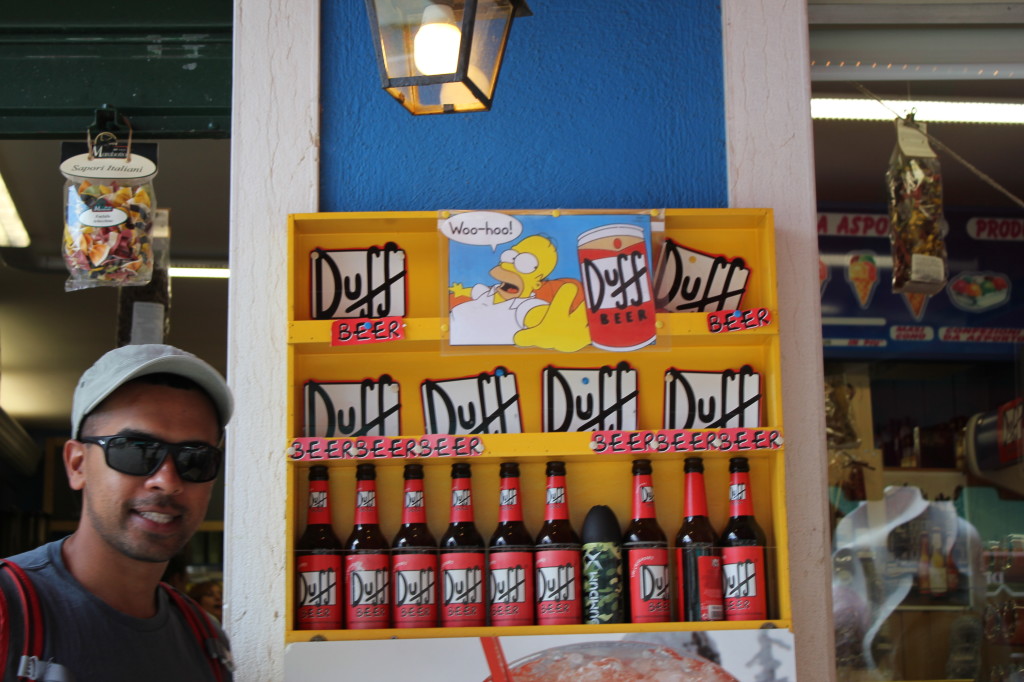 We found Duff beer on Burano, doh.