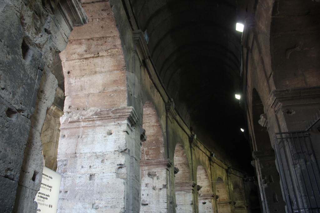 Outer hallways which lead to the seating area.