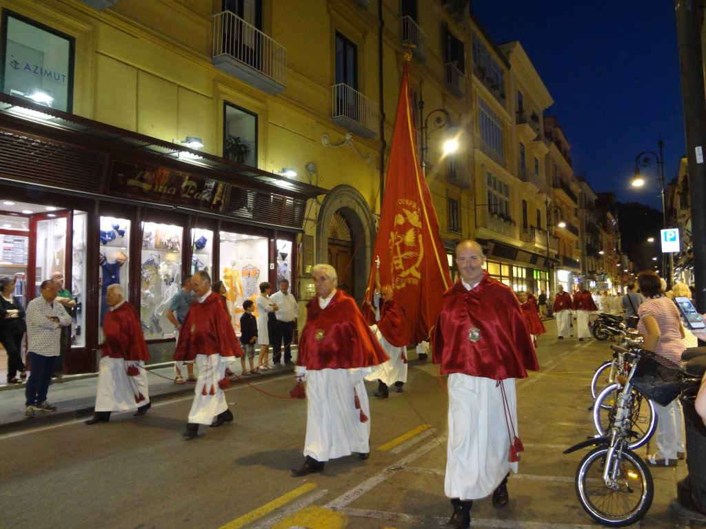 A religious procession down Corso Italia one of the nights we were there. 